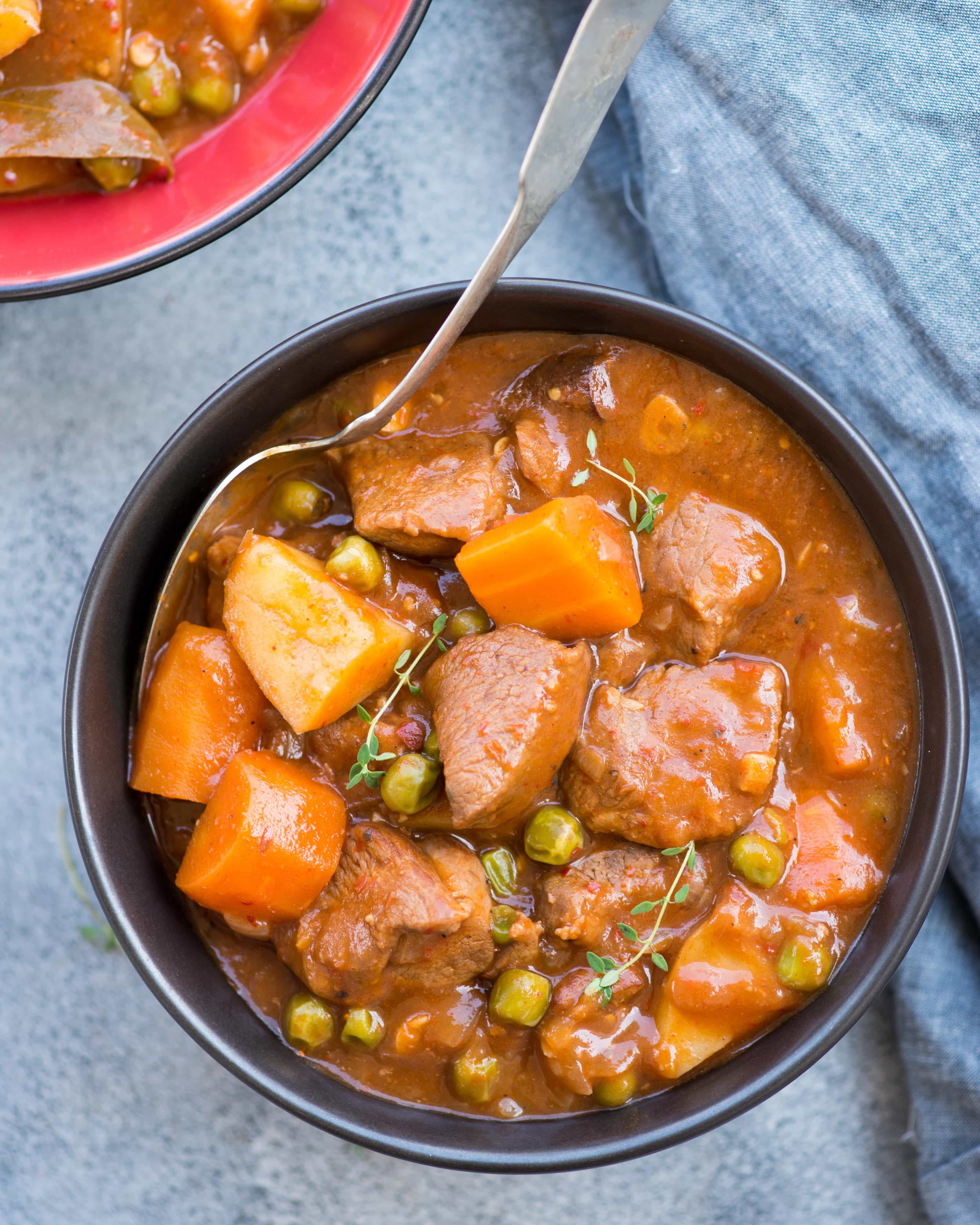 Slow Cooker Moroccan-Spiced Lamb Stew with Root Vegetables