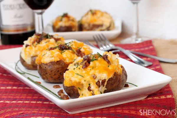 Twice-Baked Potato with Eleven-Cheese Blend and Chives