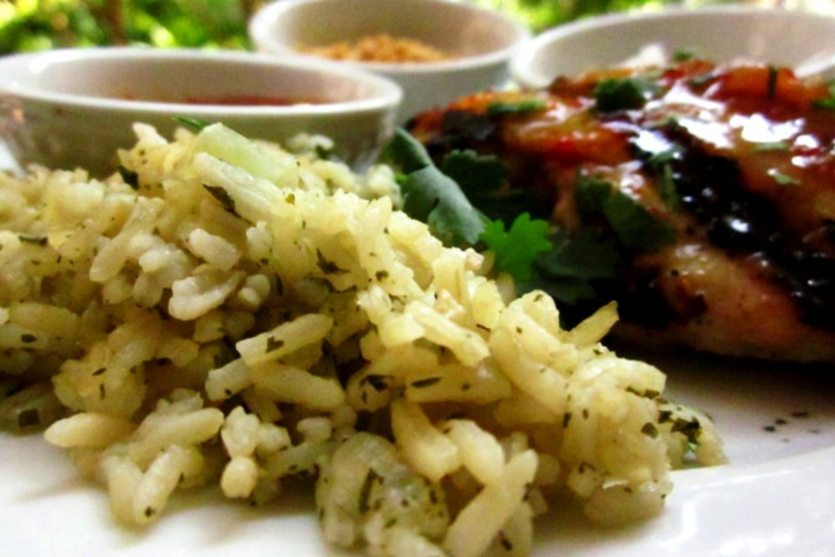 Sautéed Garlic and Mushroom Jasmine Rice Pilaf