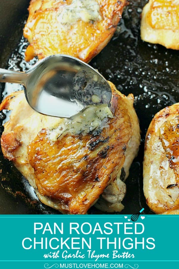 Pan-Roasted Chicken with Garlic and Thyme Butter
