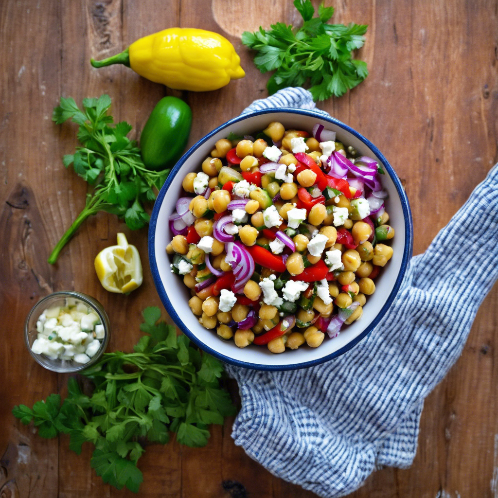 Low-Heat Roasted Mediterranean Chickpea Salad