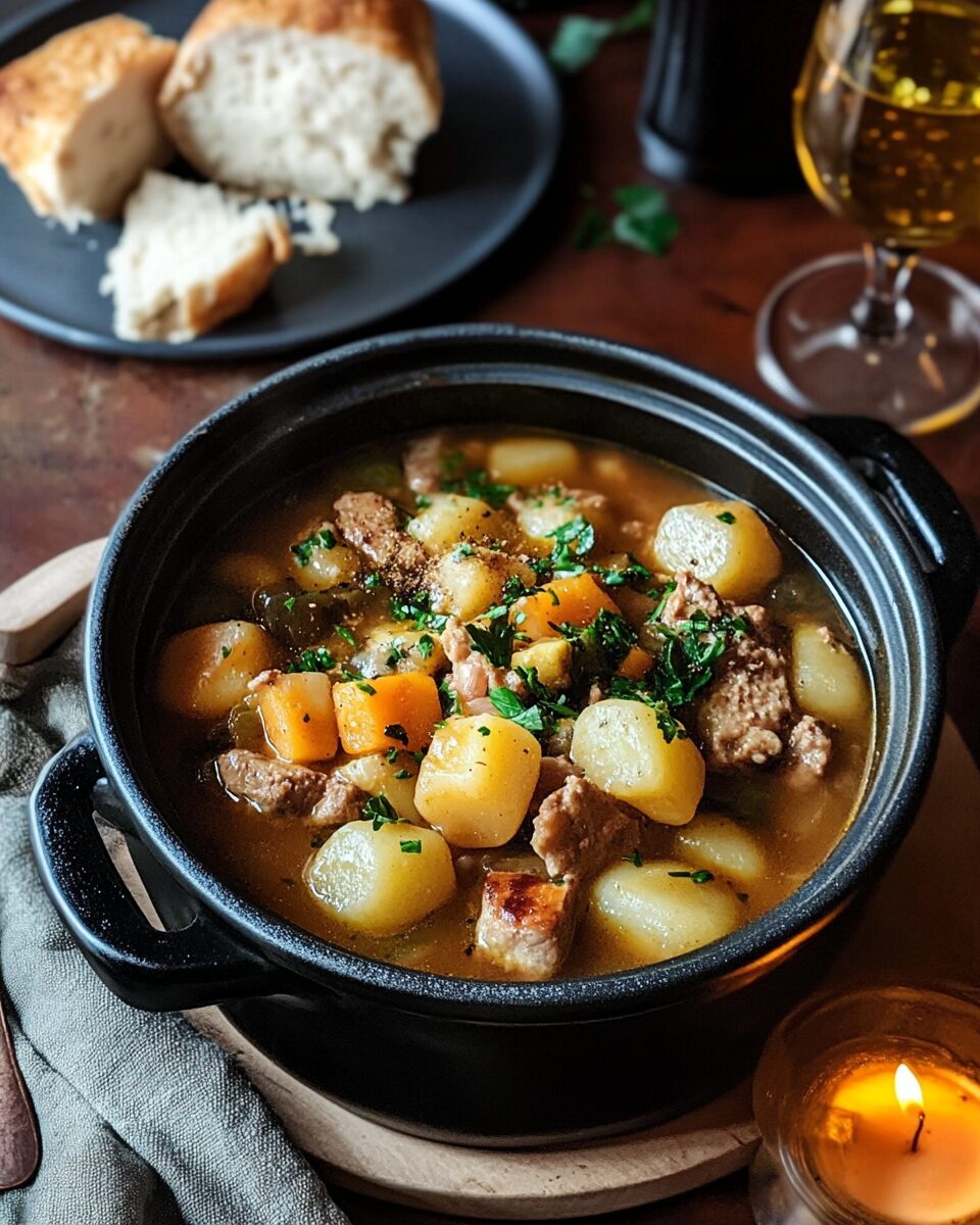 Slow-Braised Irish Lamb Stew with Root Vegetables