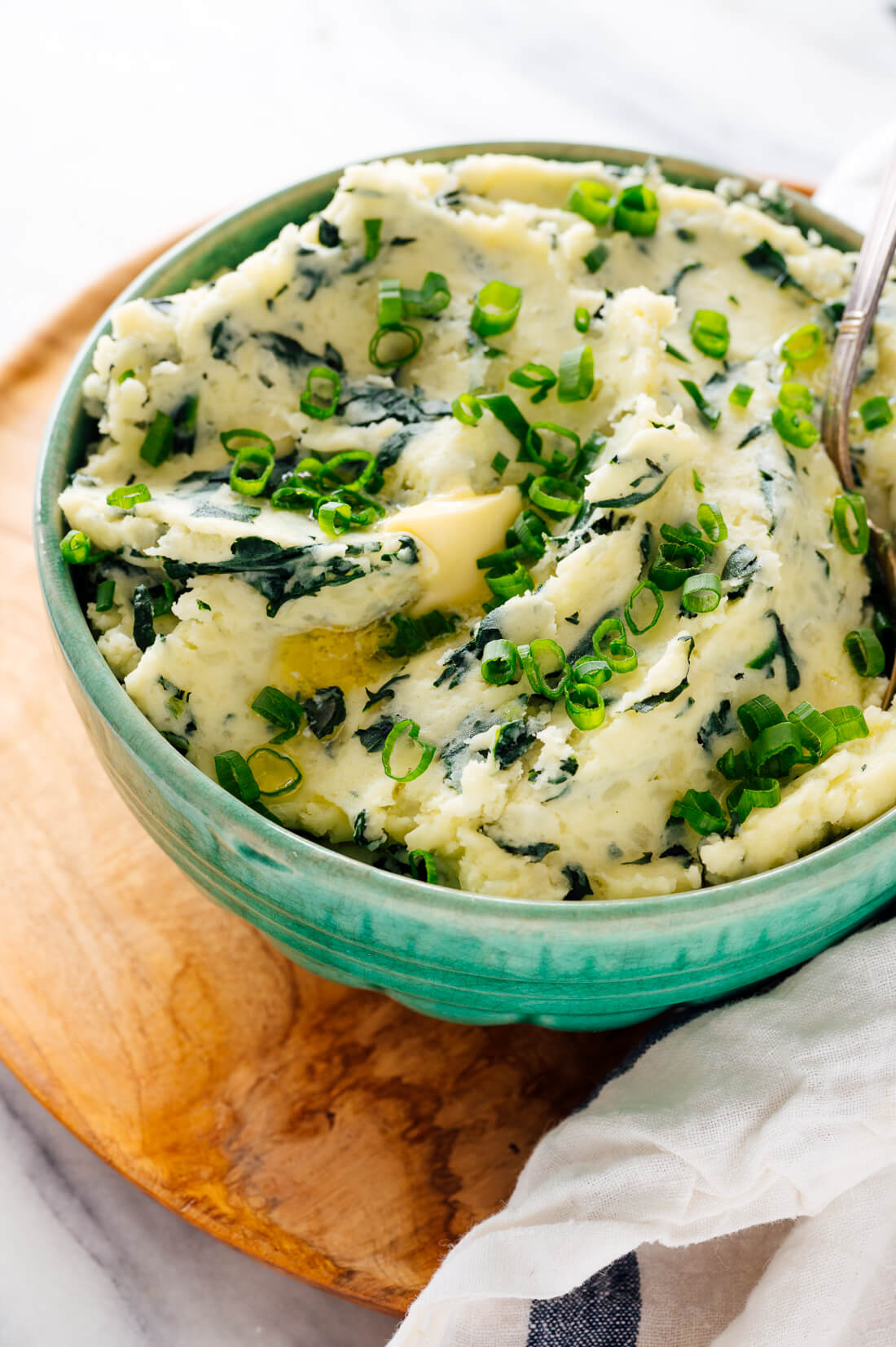 Colcannon Potato Mash with Scallions and Kale
