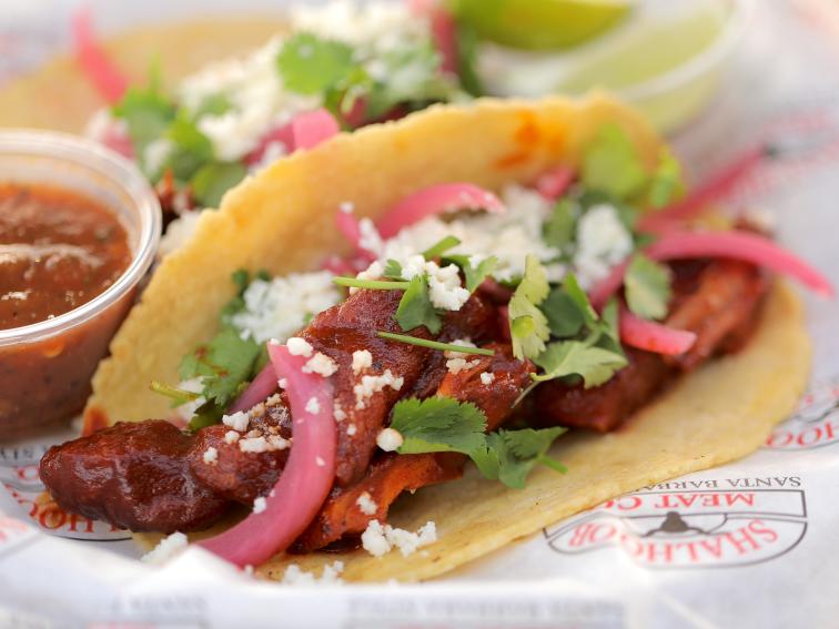 Mole-Inspired Chicken Tacos with Toasted Sesame and Cacao