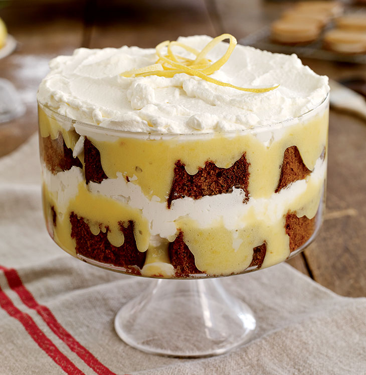 Spiced Pear and Gingerbread Trifle with Whipped Cream
