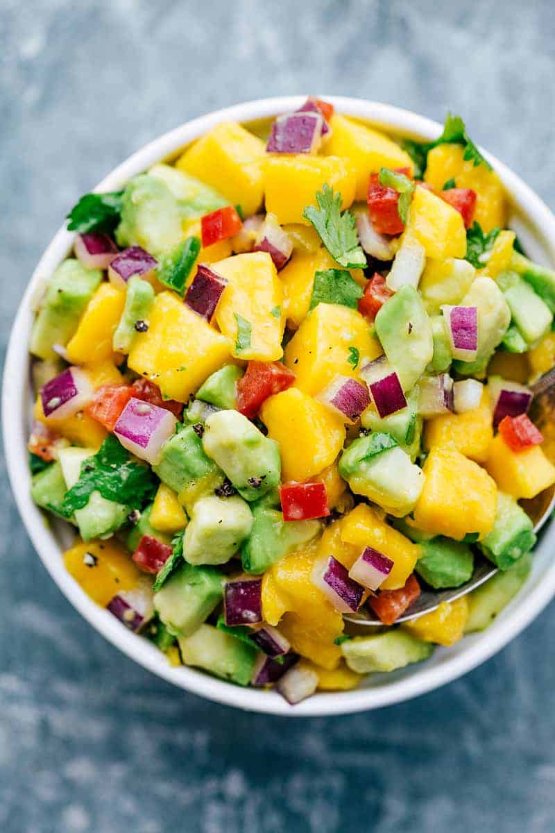 Mango-Lime Avocado Salad with Cilantro and Chili