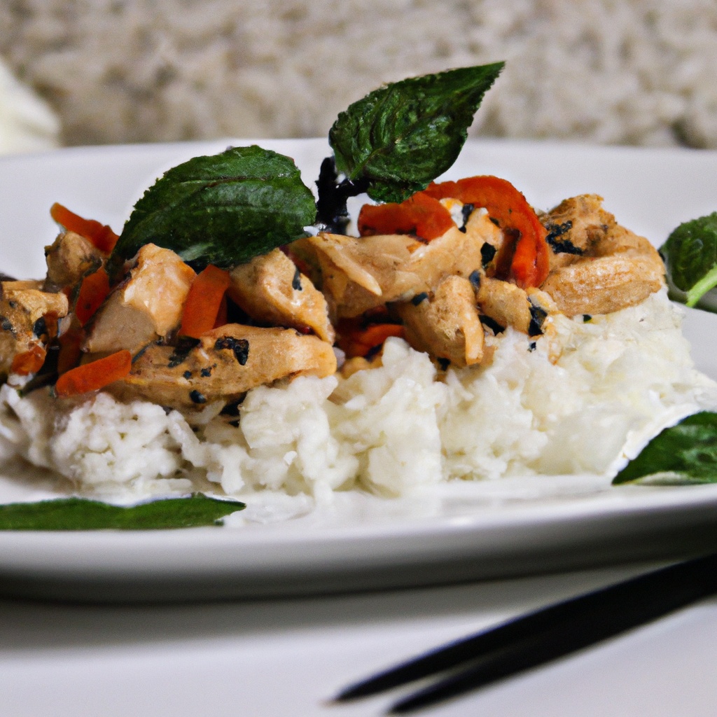 Stir-Fried Thai Basil Chicken with Chilies