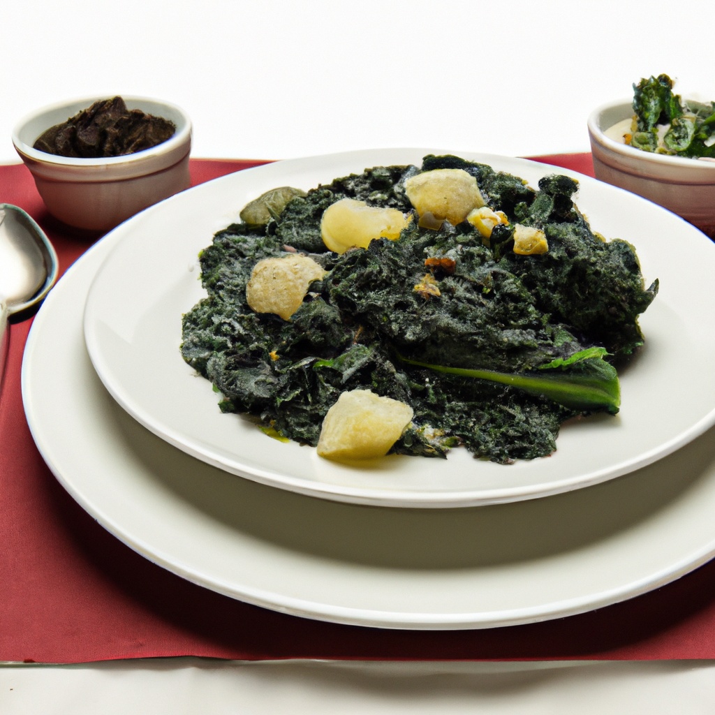 Gomen Simmered Collard Greens with Garlic and Ginger