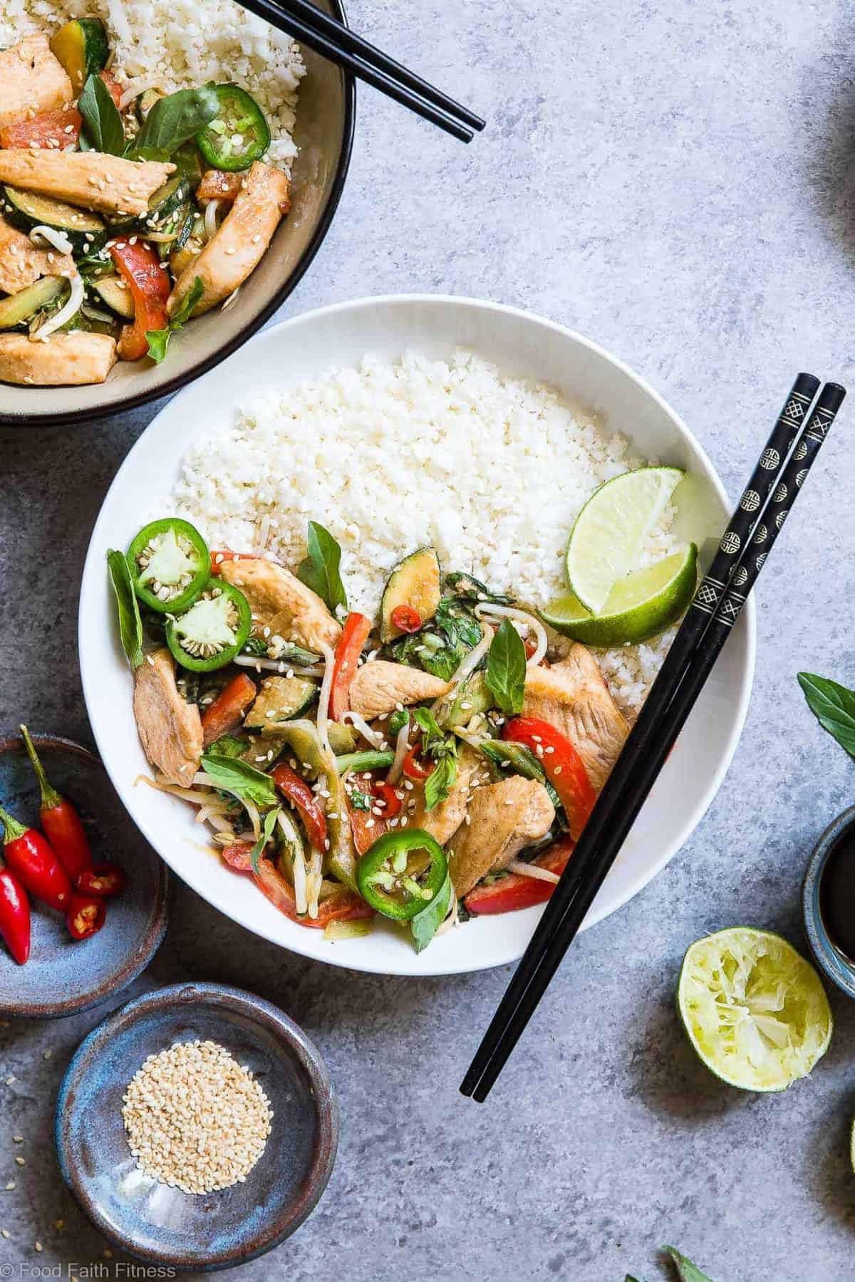 Stir-Fried Thai Basil Chicken with Spicy Chilies