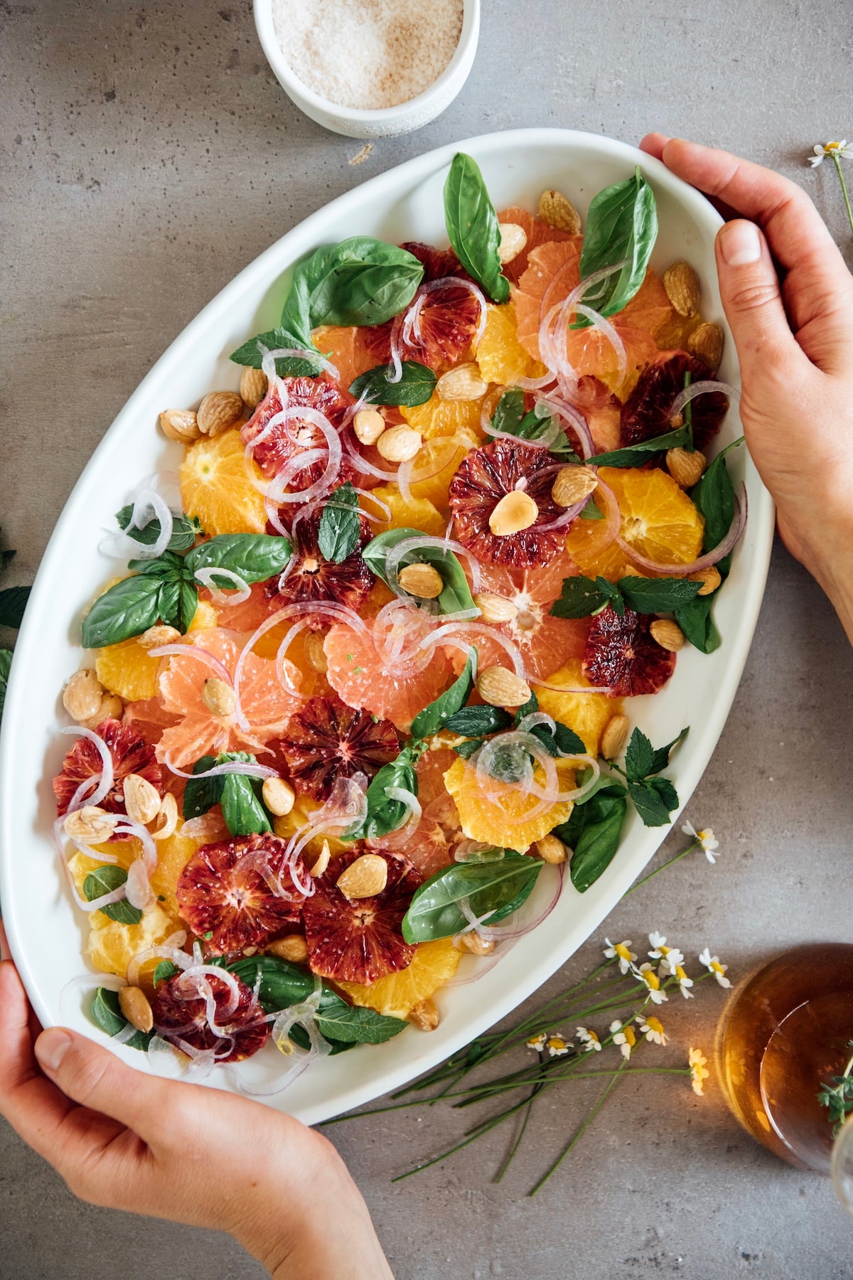 Citrus and Rainbow Vegetable Salad