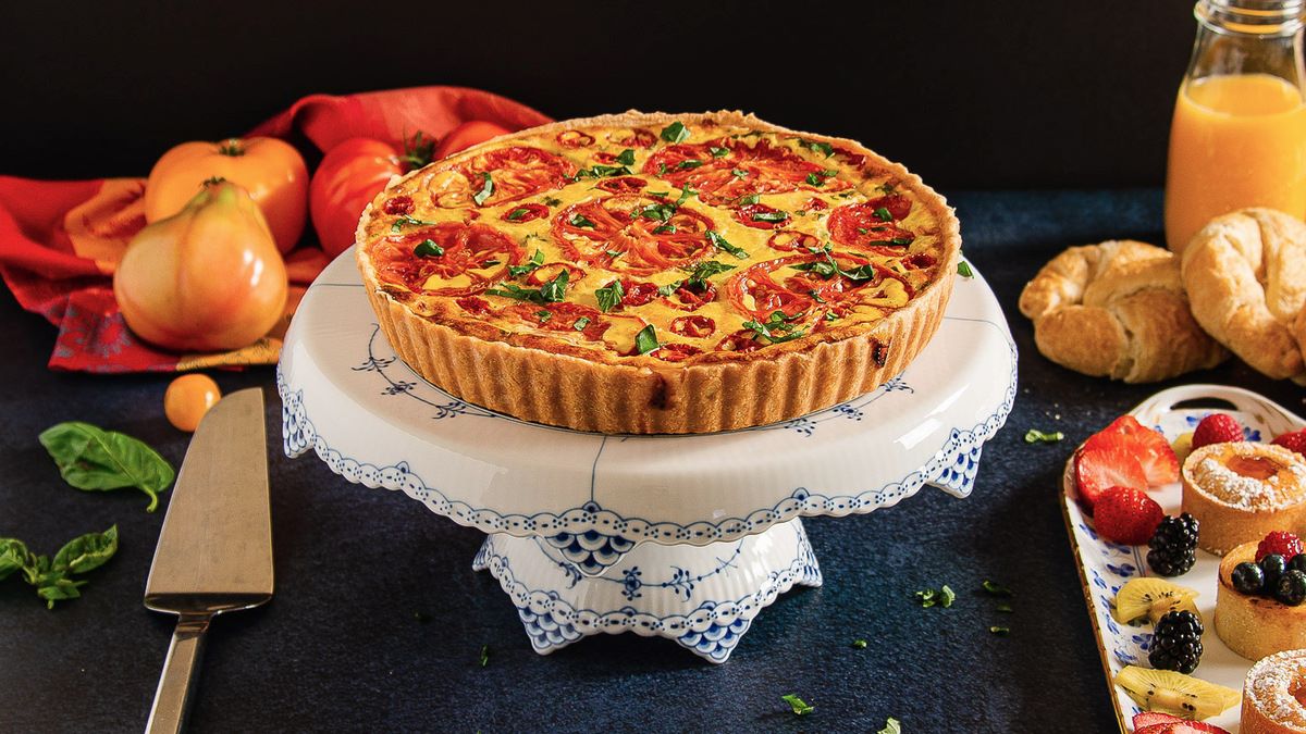 Herb-Infused Tomato Quiche