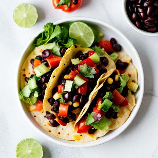 Game Day Spicy Black Bean and Corn Tacos