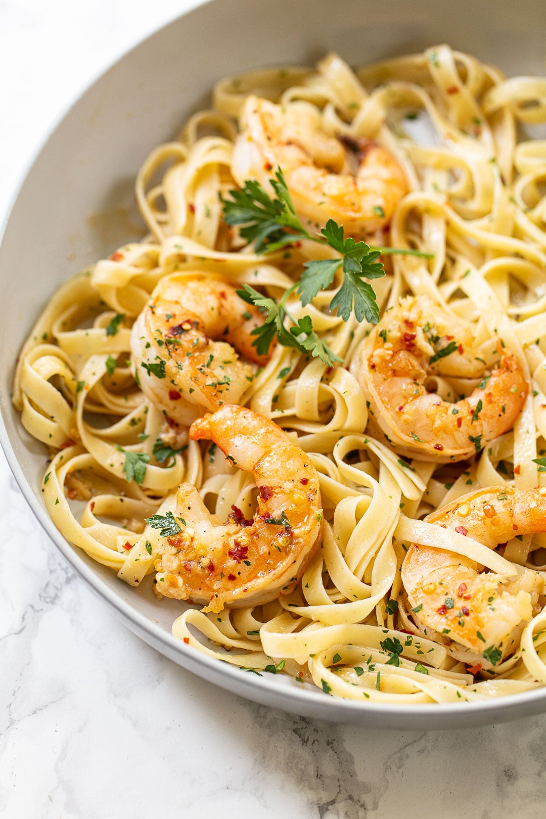 Lemon-Herb Seafood Pasta with Garlic Butter