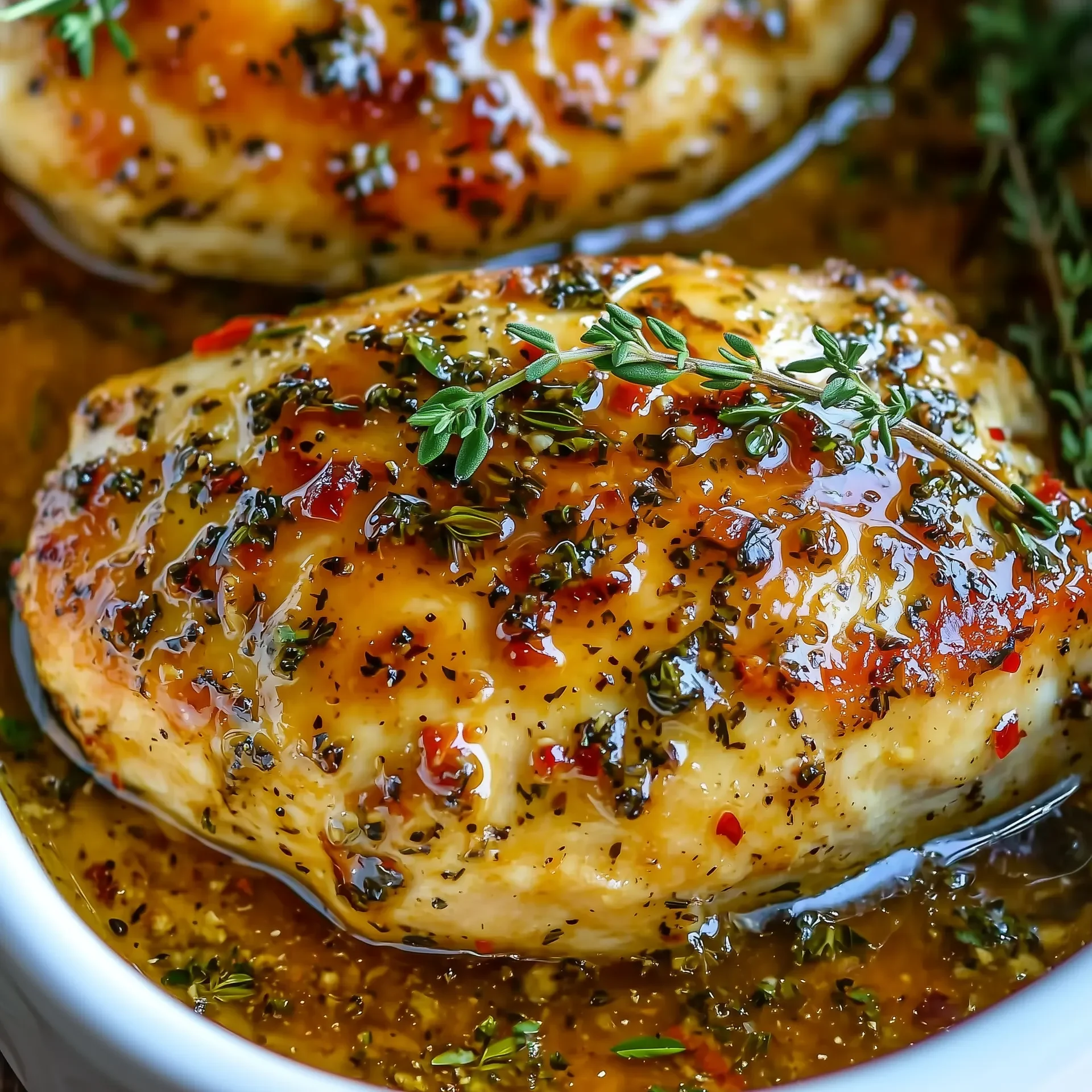 Heritage Breed Chicken Salad with Roasted Vegetables and Dijon Vinaigrette