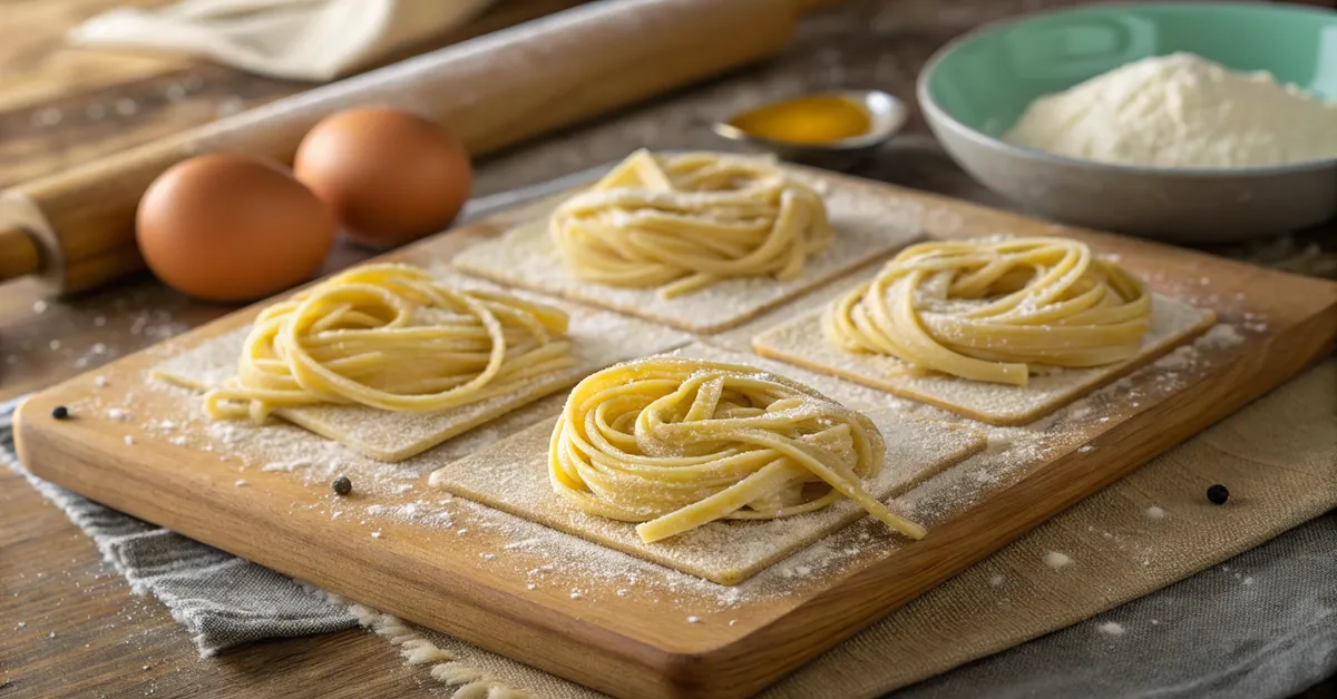 Hand-Stretched Spaghetti alla Chitarra with Garlic and Olive Oil