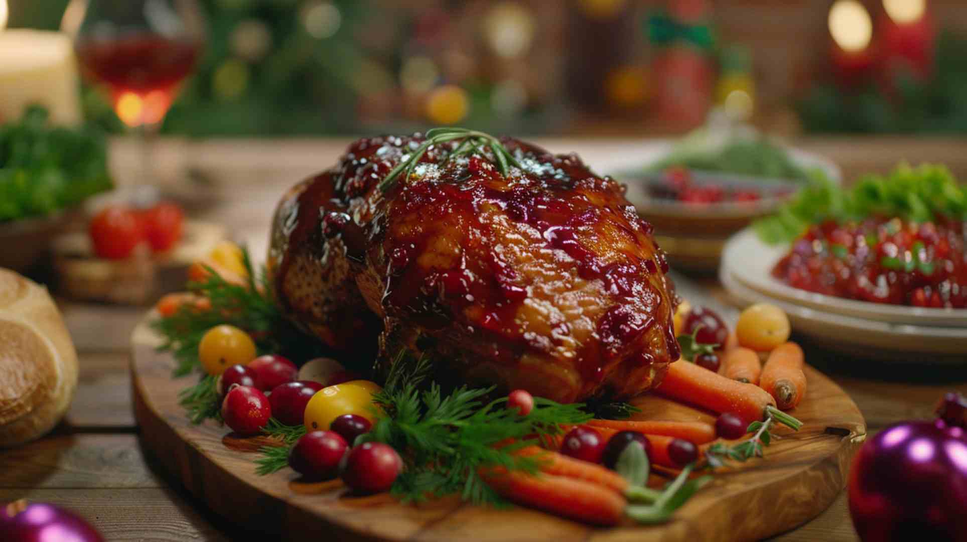 Maple-Glazed Turkey Breast with Cranberry Relish for Thanksgiving