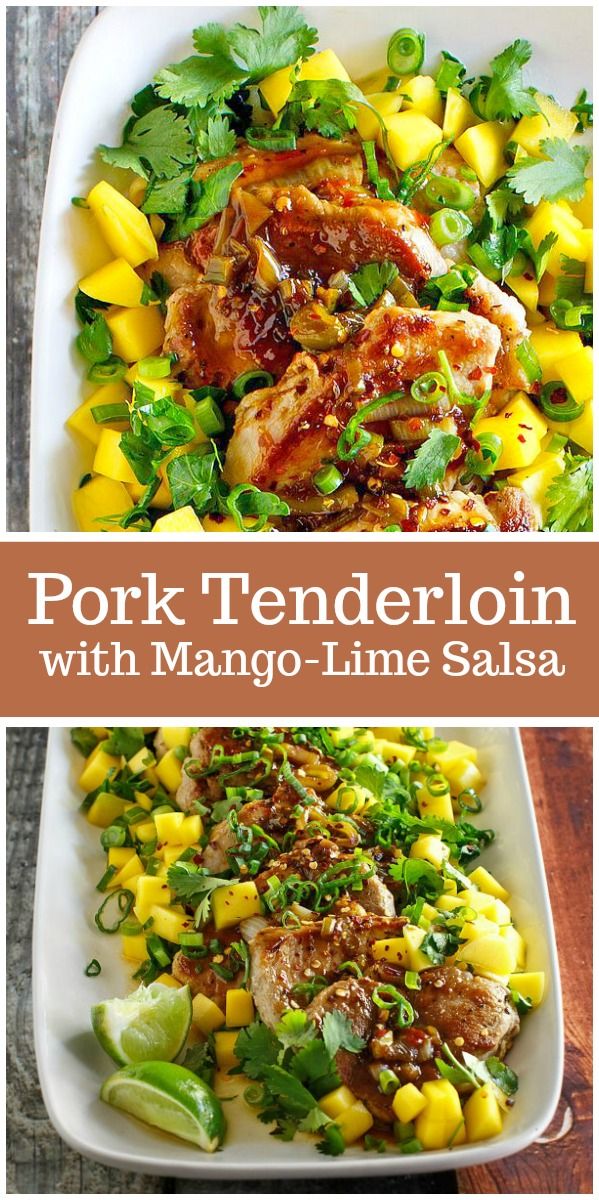 Rum-Glazed Pork Tenderloin with Mango Black Bean Salad