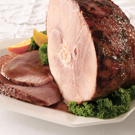 Spiced Citrus Glazed Ham with Clove Studs