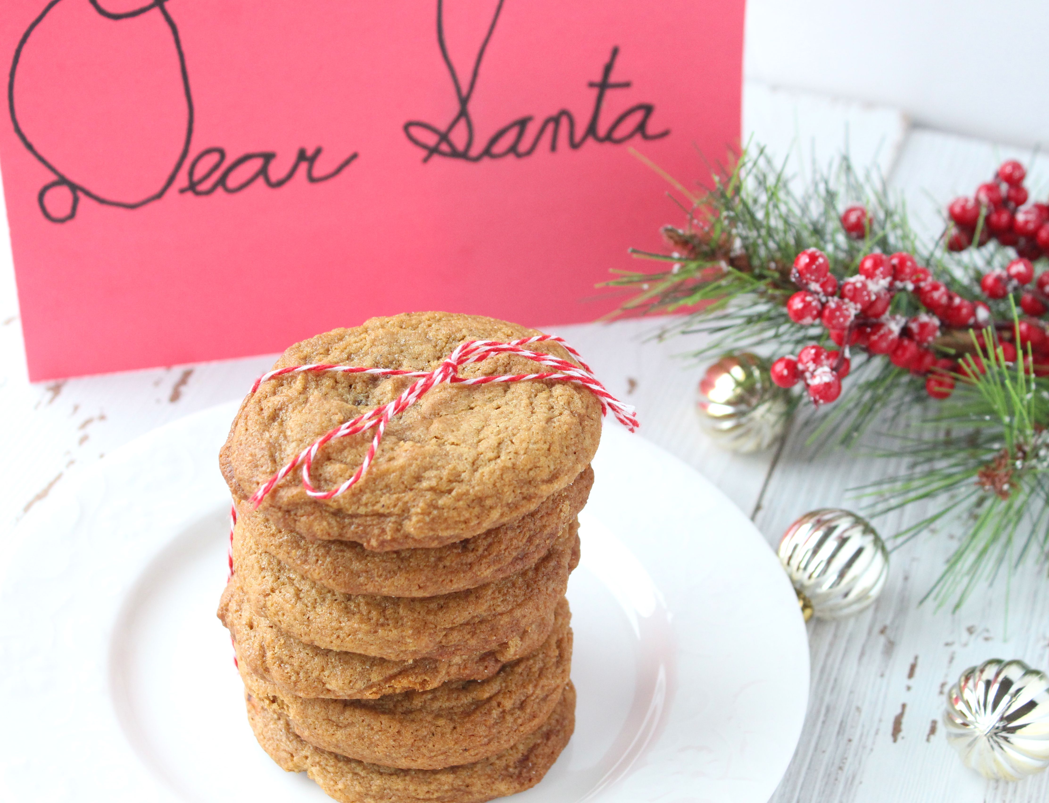 Gingerbread-Spiced Molasses Cookies with Candied Orange Zest