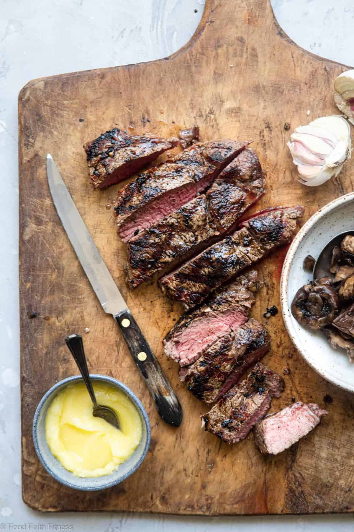 Keto Garlic Butter Steak with Roasted Asparagus