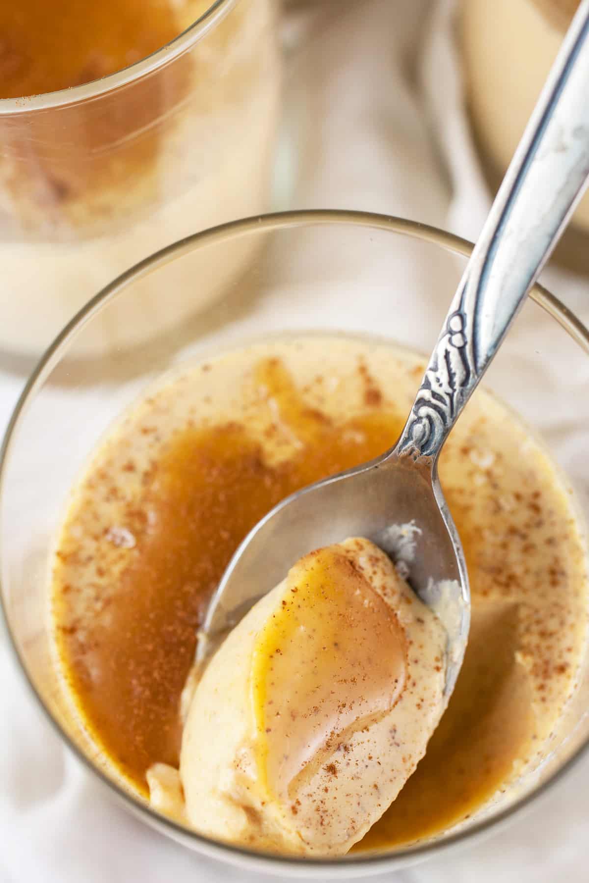 Pumpkin Spice Panna Cotta with Candied Pecans