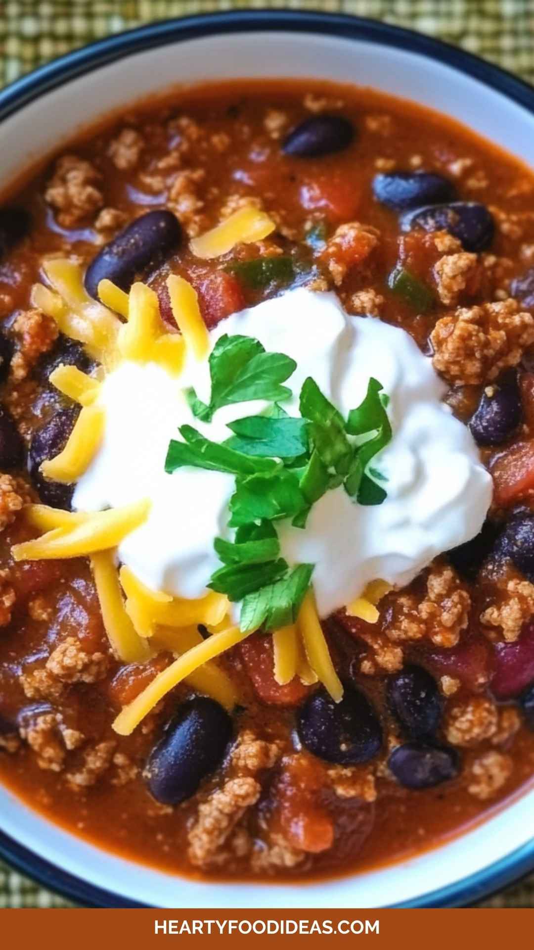 Roasted North Wind Chili with Ground Beef and Black Beans