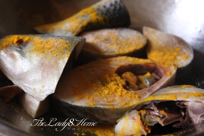Steamed Hilsa Fish with Mustard and Turmeric Sauce