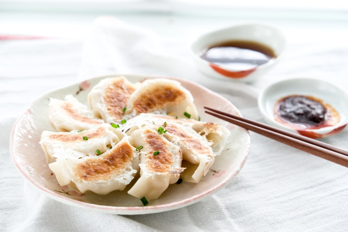 Pan-Fried Gyoza with Pork and Napa Cabbage Filling