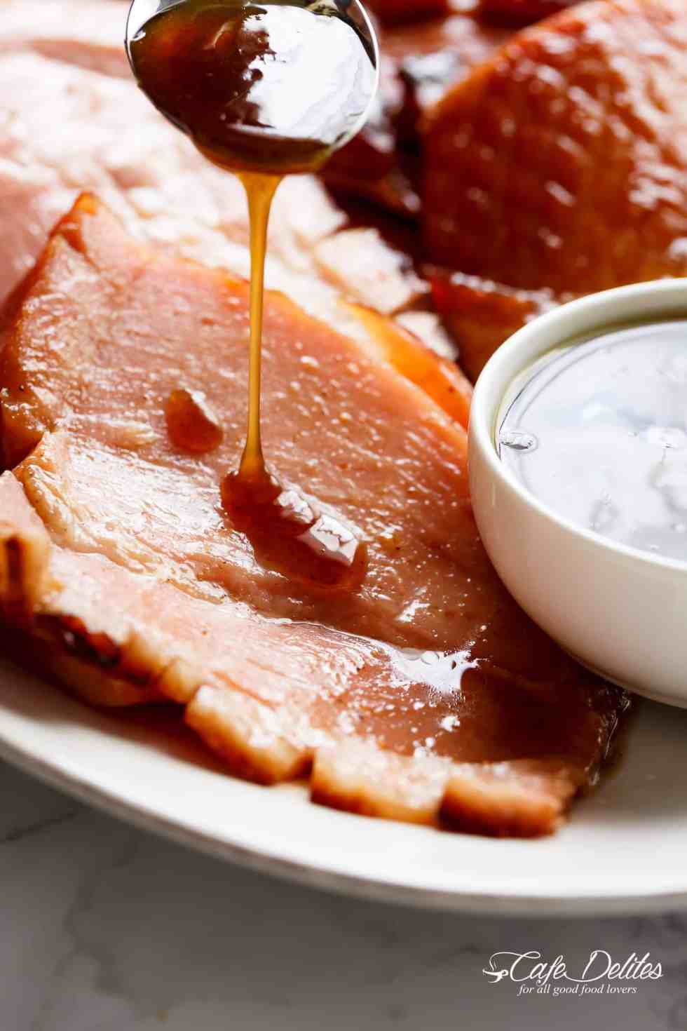 Maple-Glazed Ham with Mustard Seed and Brown Sugar Crust