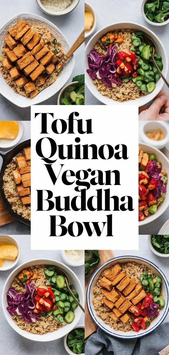 Authentic Tofu Buddha Bowl with Quinoa