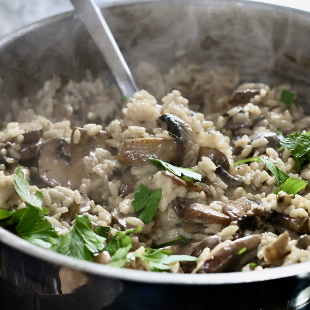 Foggy Morning Mushroom Risotto