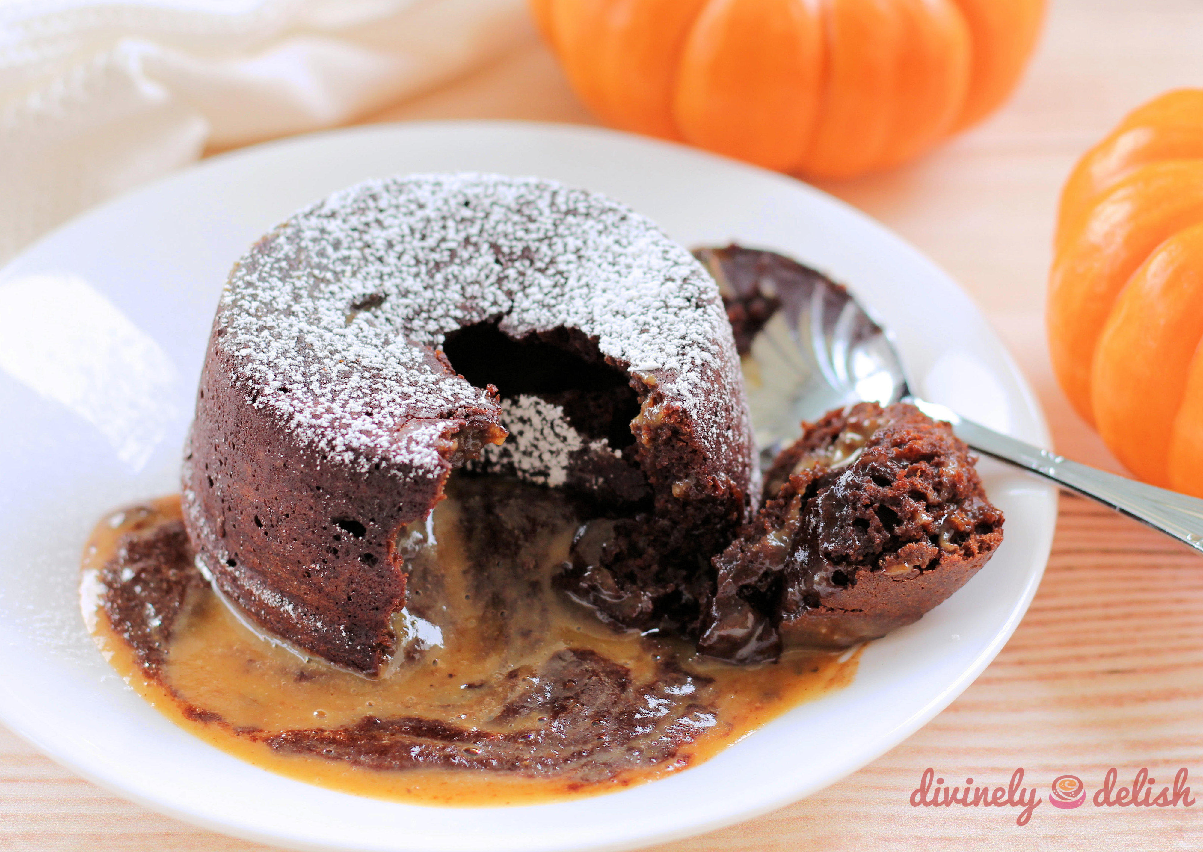 Molten Chocolate Pumpkin Lava Cake