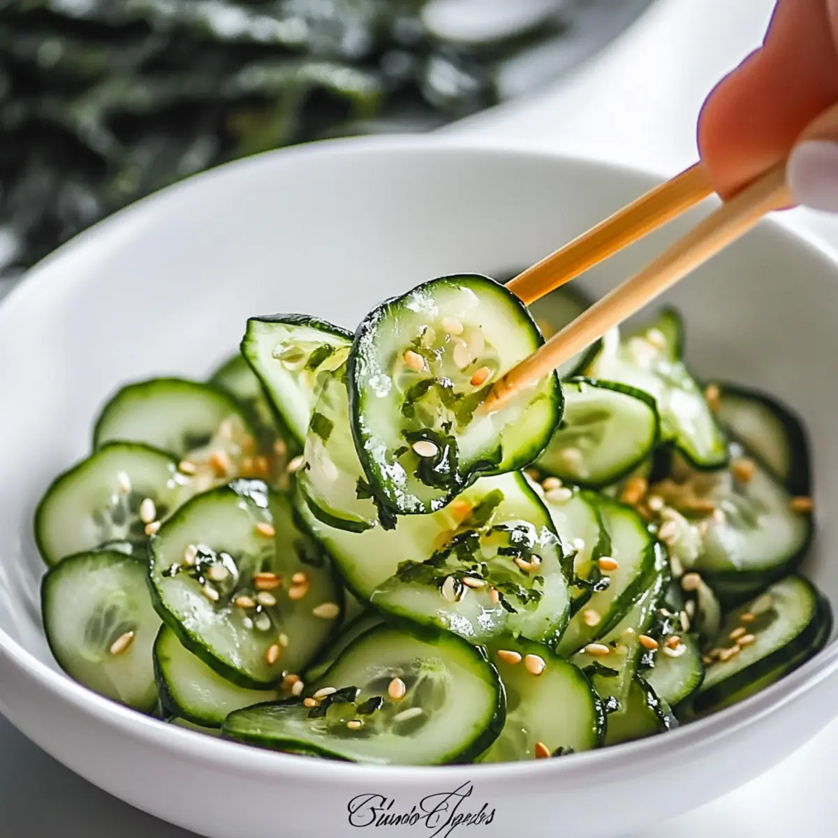 Pickled Cucumber Sunomono Salad
