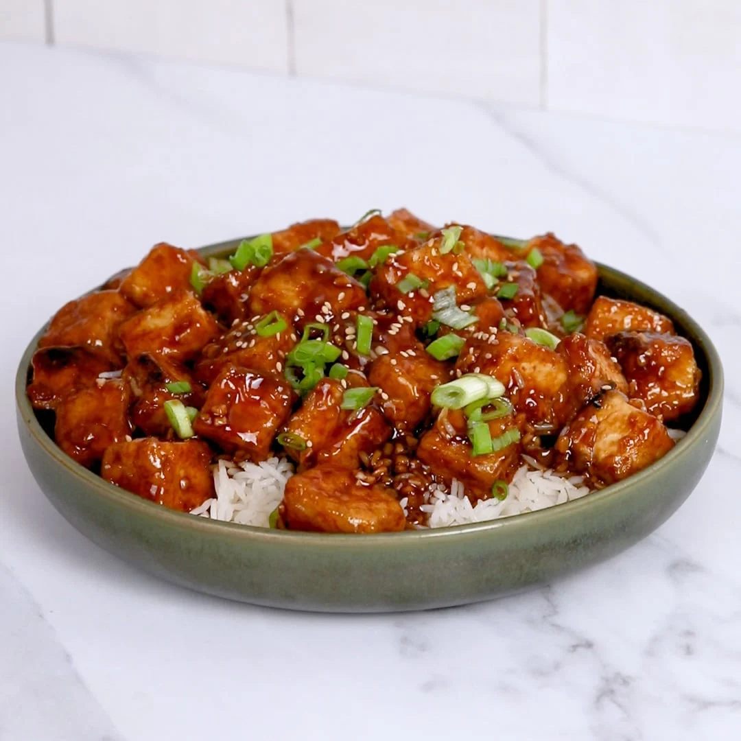 Stir-Fried Tofu and Vegetable Medley with Garlic Soy Glaze