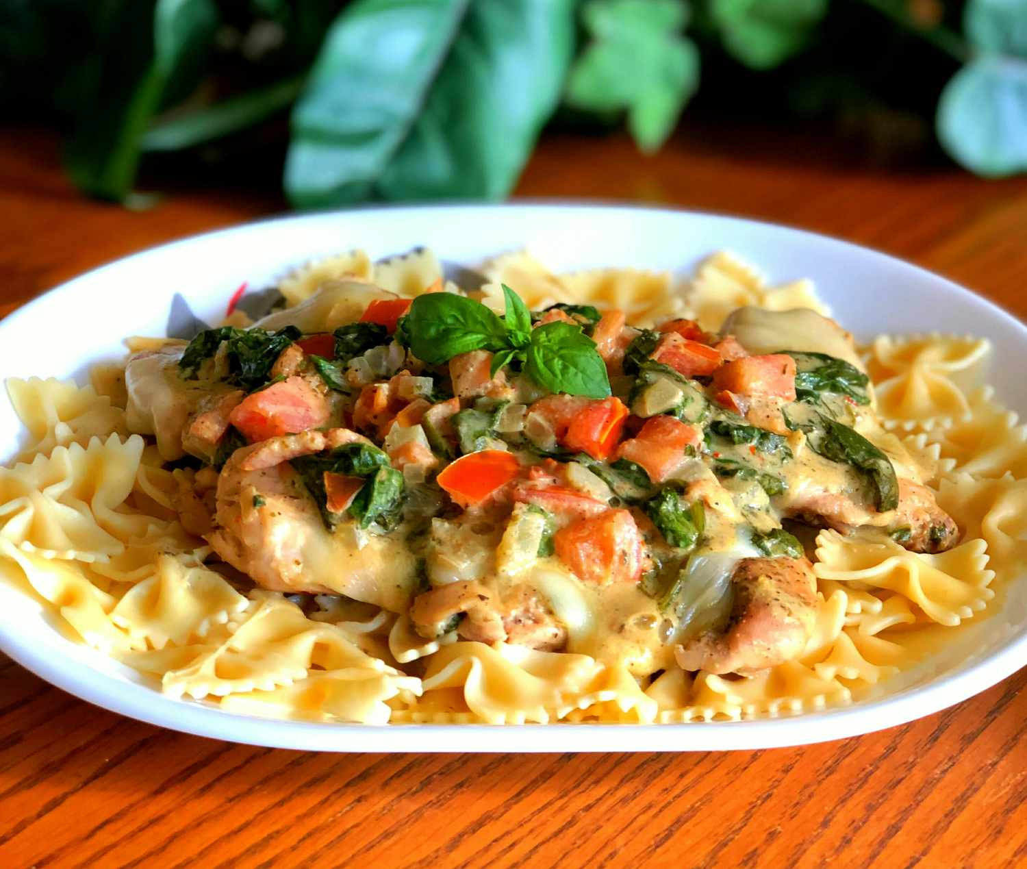 Baked Italian Chicken Thighs with Sun-Dried Tomato and Basil