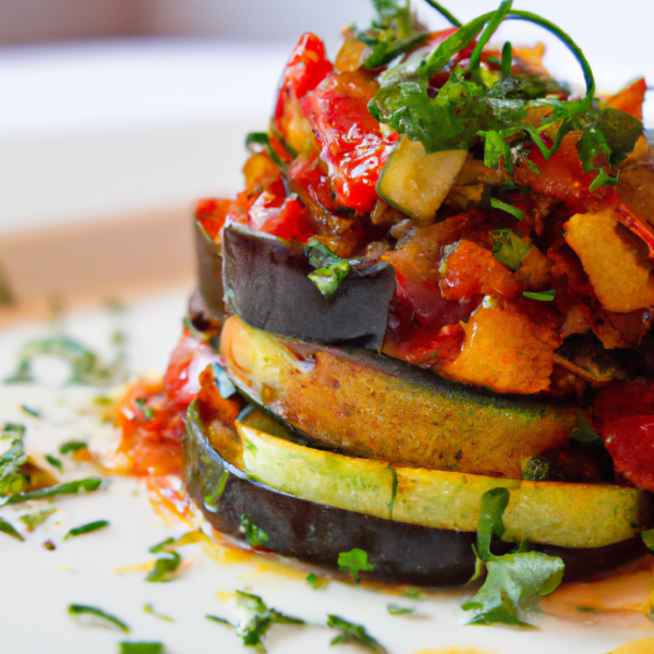 Rustic Ratatouille with Roasted Mediterranean Vegetables