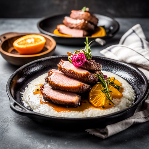 Crispy Pan-Fried Duck Breast with Orange-Balsamic Glaze