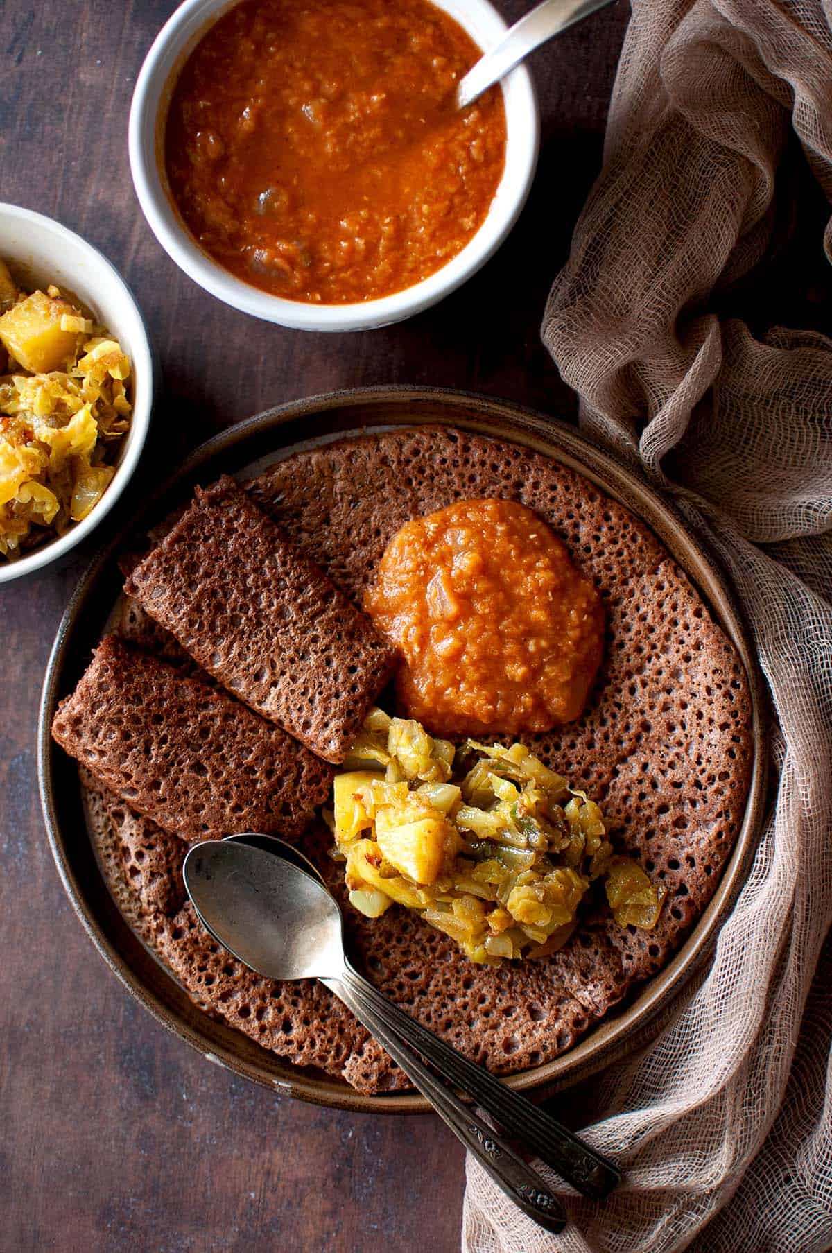 Quick Injera-Style Teff Flatbread