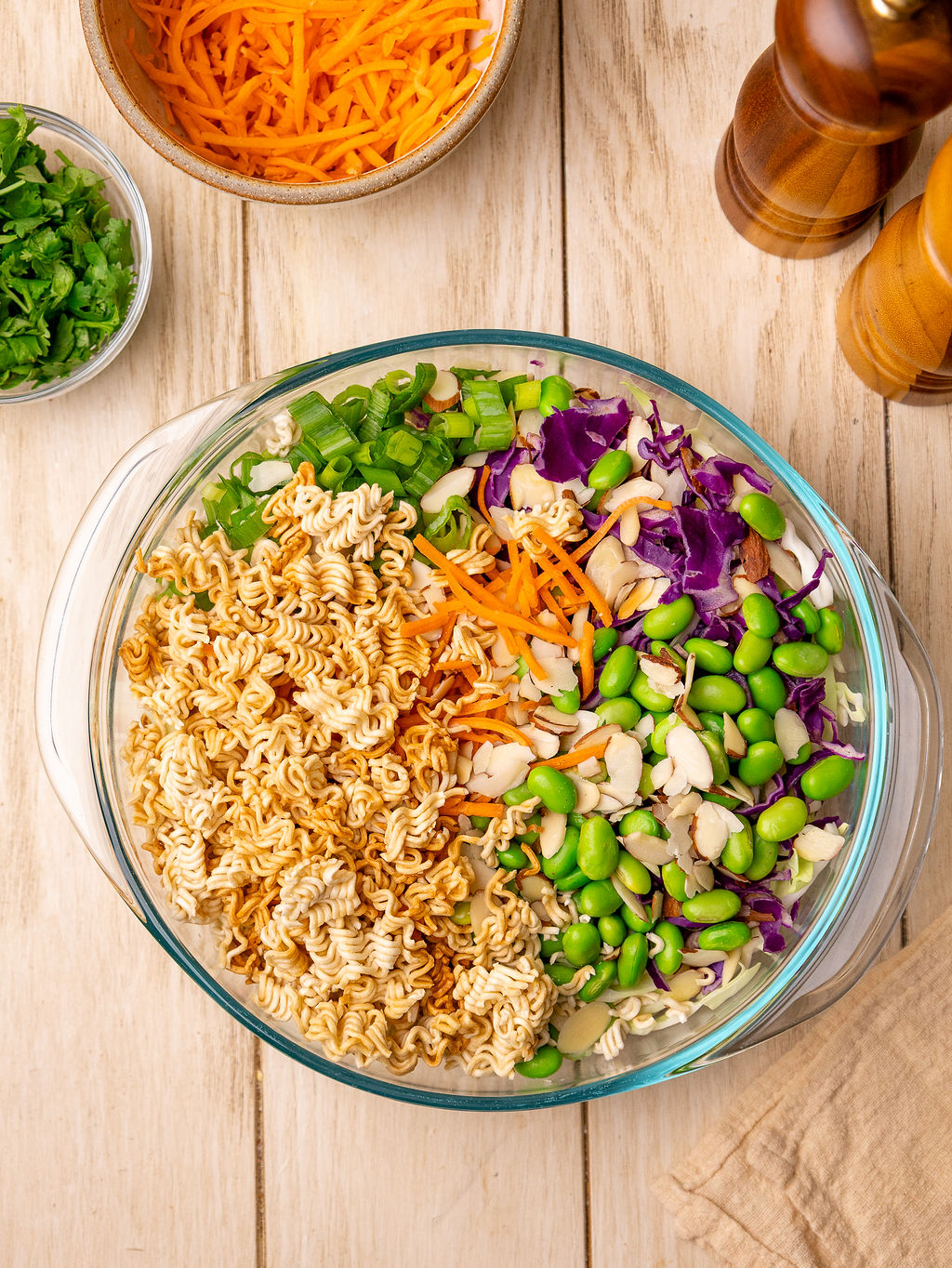 Strawberry and Ramen Noodle Salad with Sesame Dressing