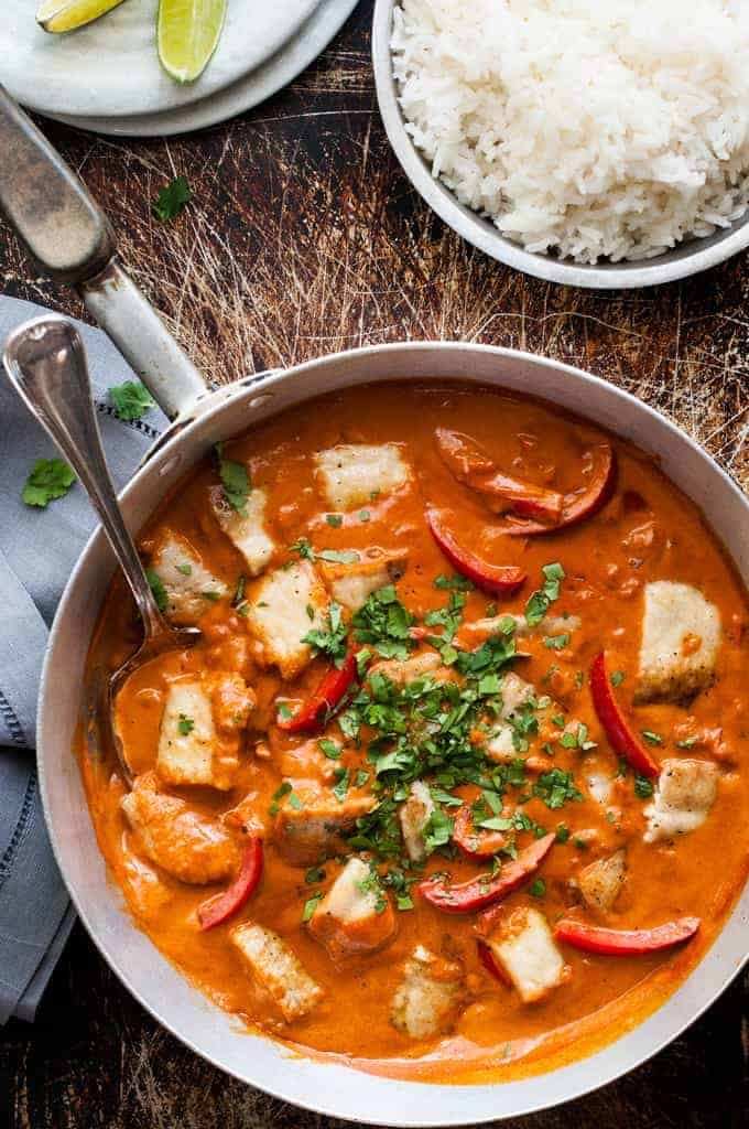 Coconut Braised Brazilian Fish Stew with Bell Peppers