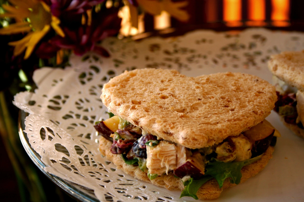 Coronation Chicken Tea Sandwiches with Curried Mayonnaise
