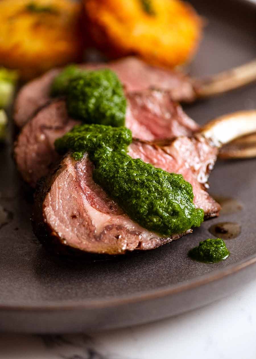 Oven-Roasted Rack of Lamb with Garlic and Rosemary