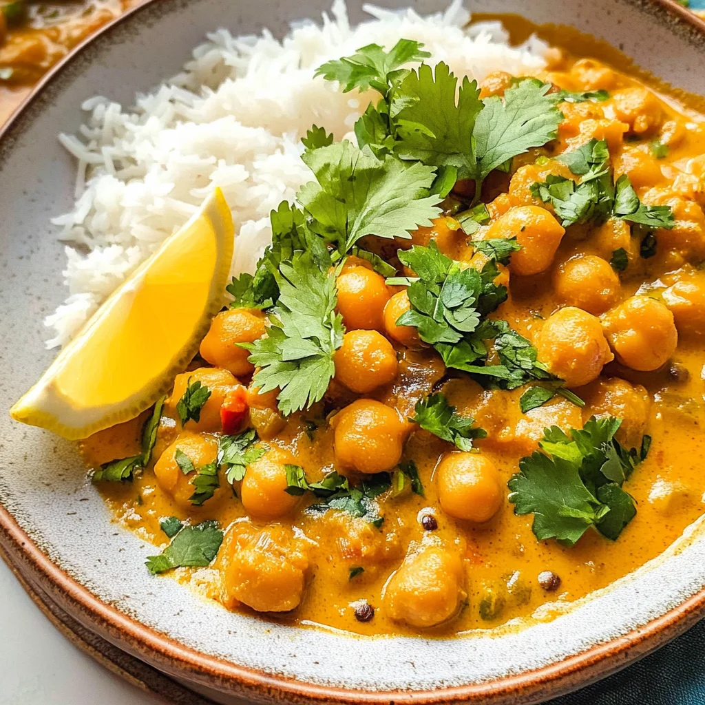 Spiced Kim-Inspired Indian Chickpea Curry