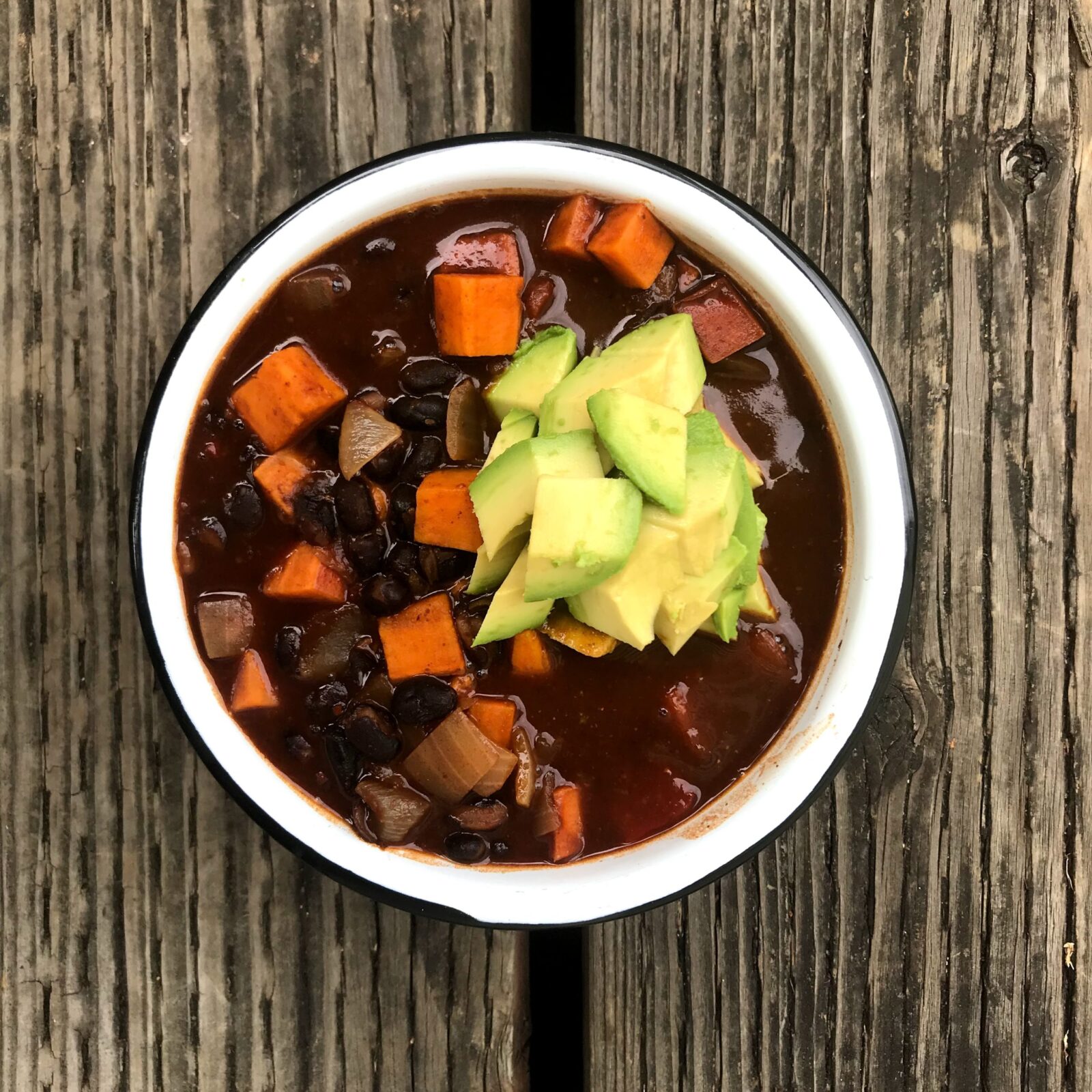 Dungeon Crawler Black Bean and Sweet Potato Chili