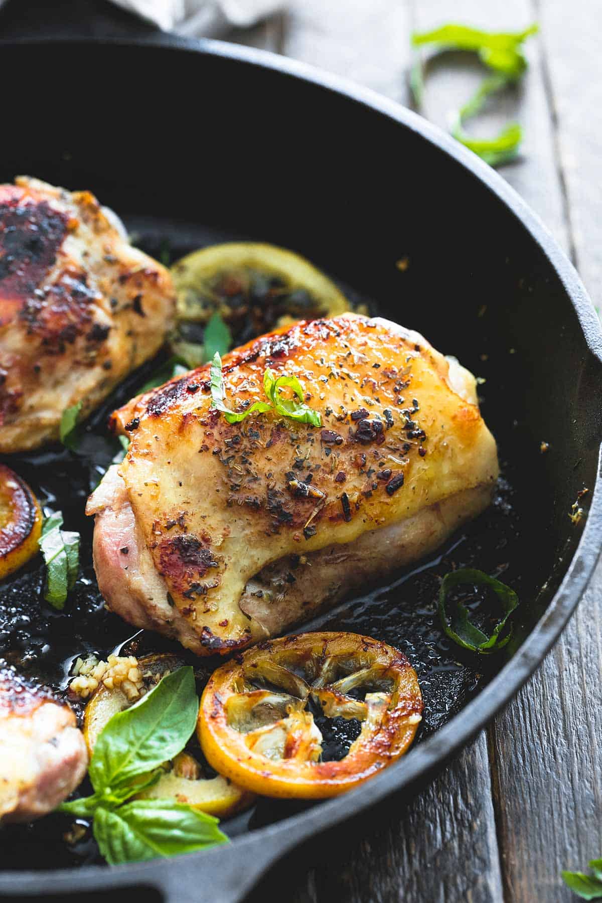 Pan-Seared Chicken Thighs with Lemon-Herb Butter Sauce
