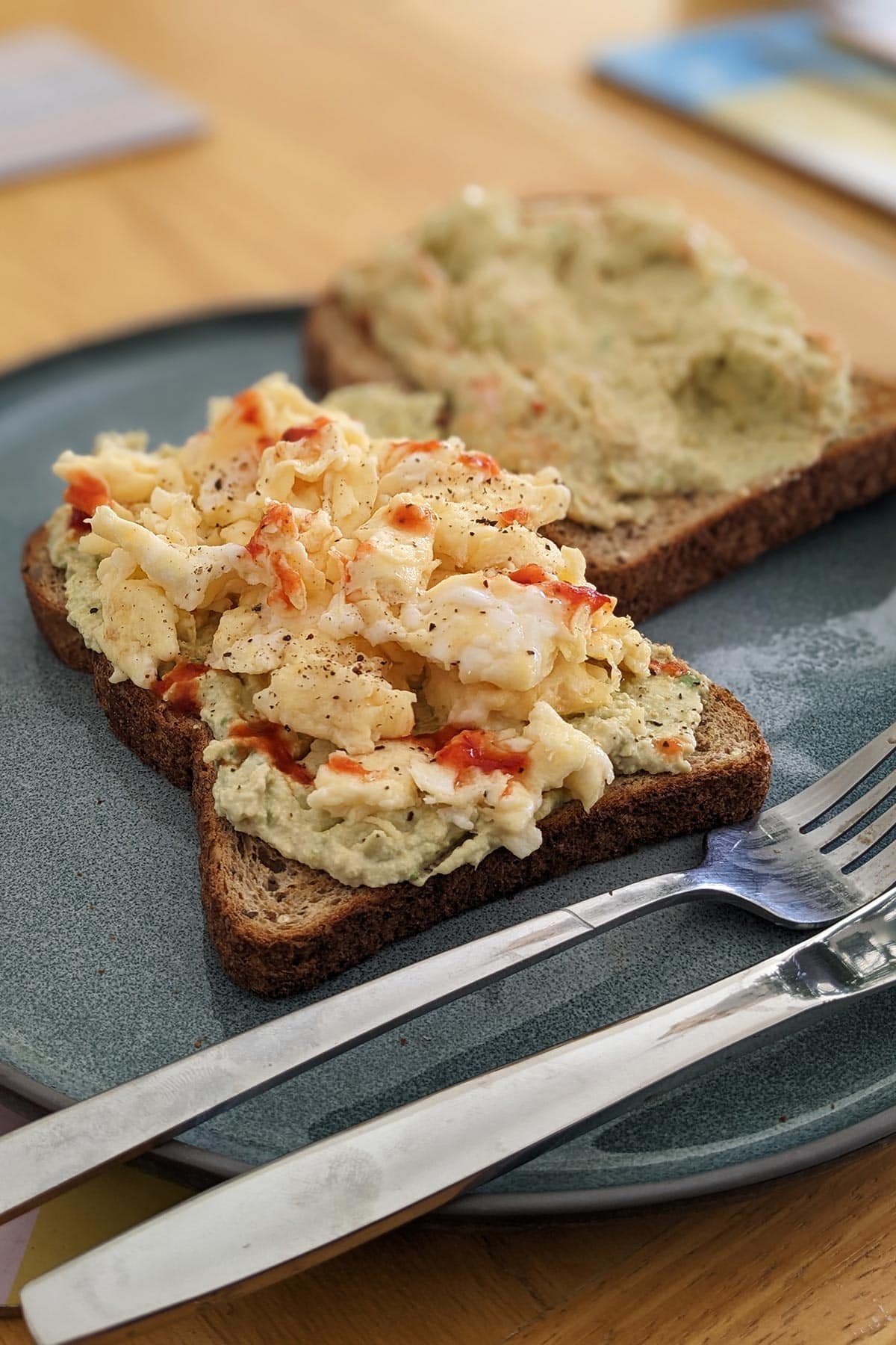 High-Protein Avocado Egg Scramble