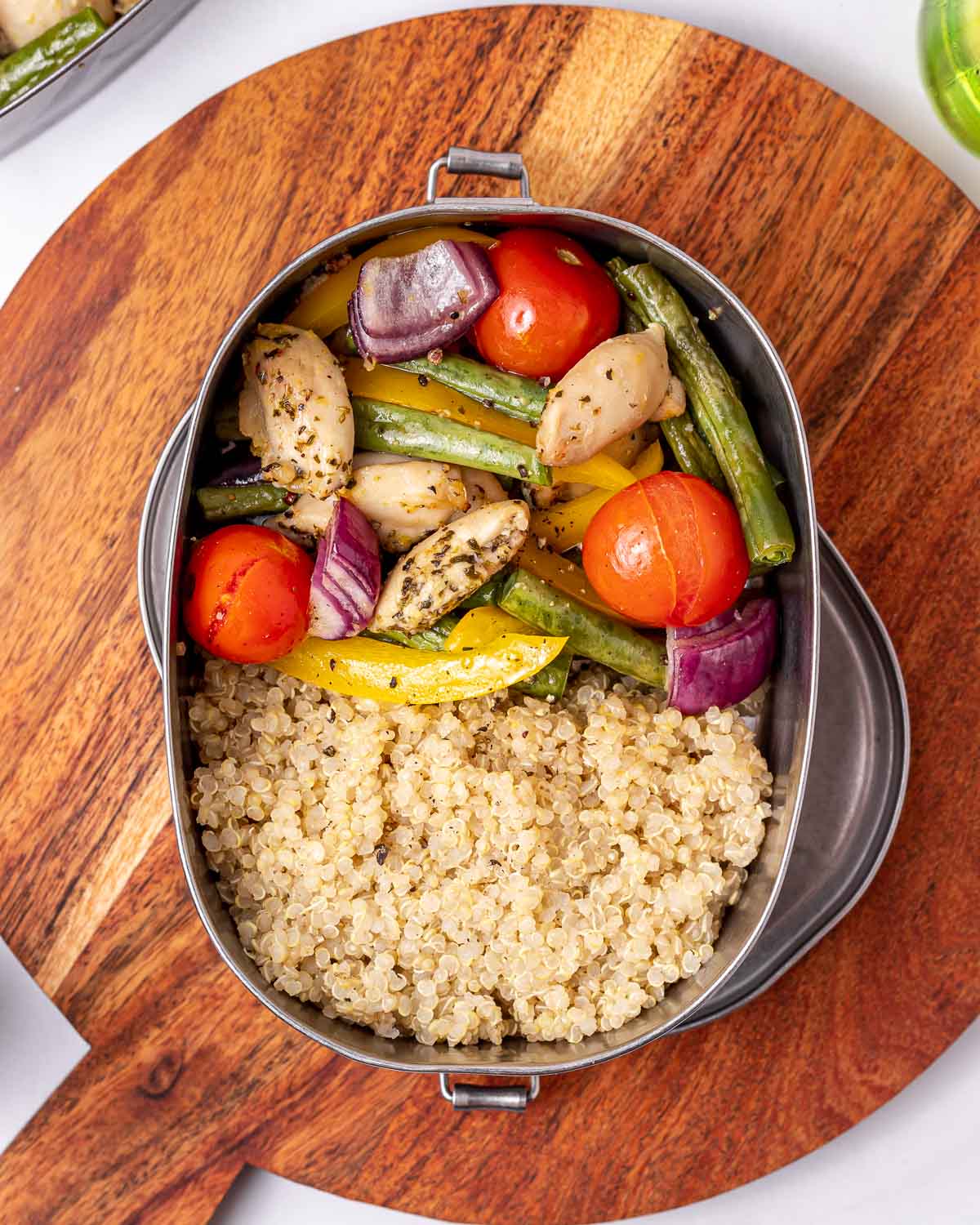 Sheet Pan Grilled Lemon Pepper Chicken with Garden Vegetables