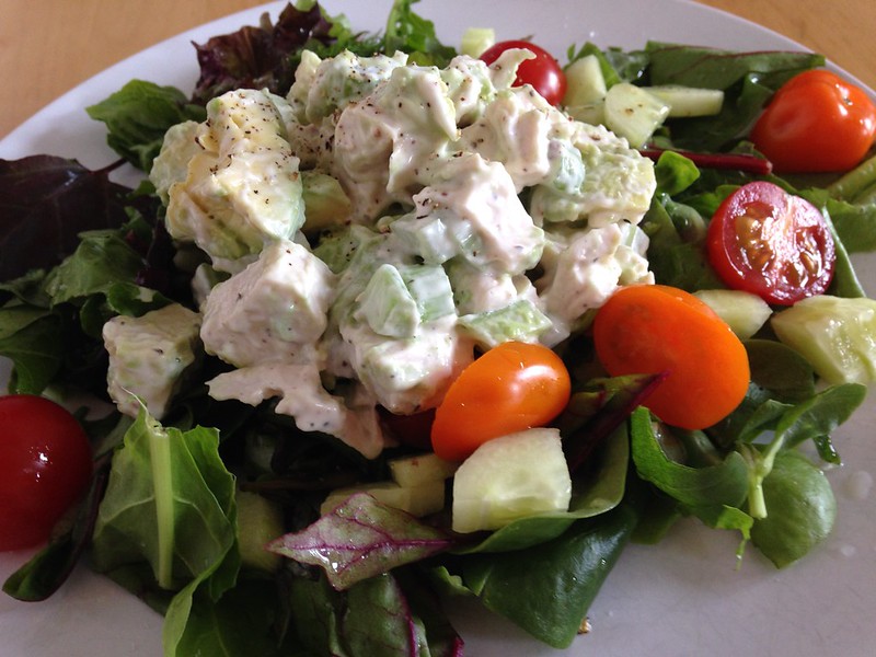 Keto Chicken Avocado Salad with Lemon Dijon Dressing