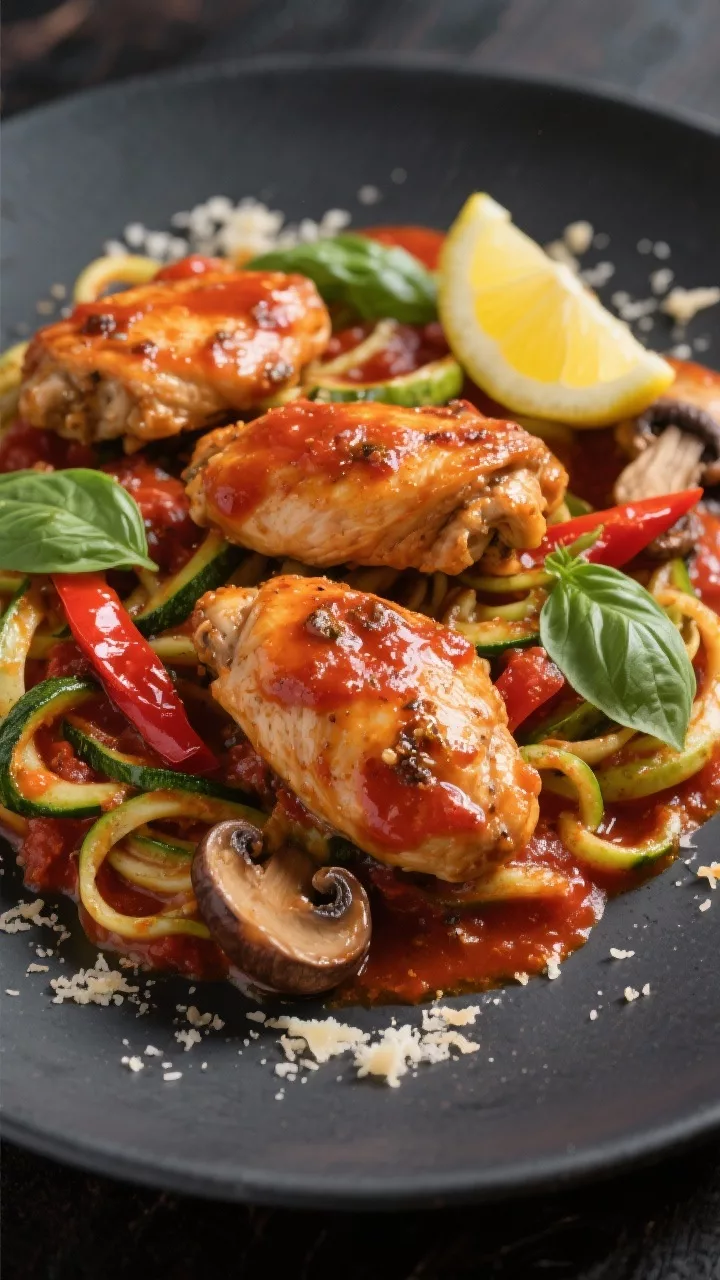 Keto Zucchini & Chicken Cacciatore