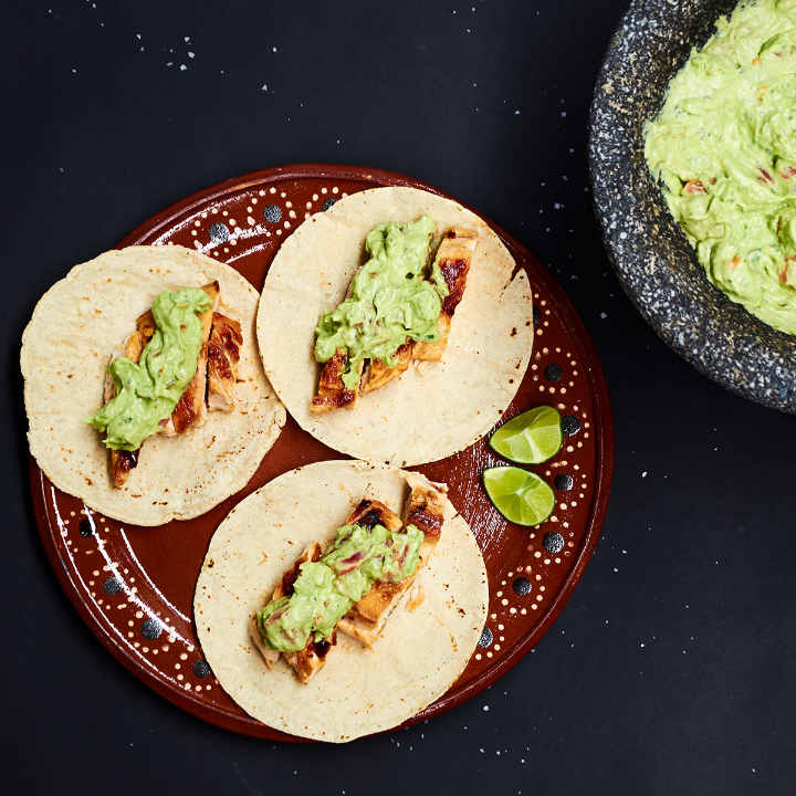 Two-Player Spiced Chicken Tacos with Avocado Salsa